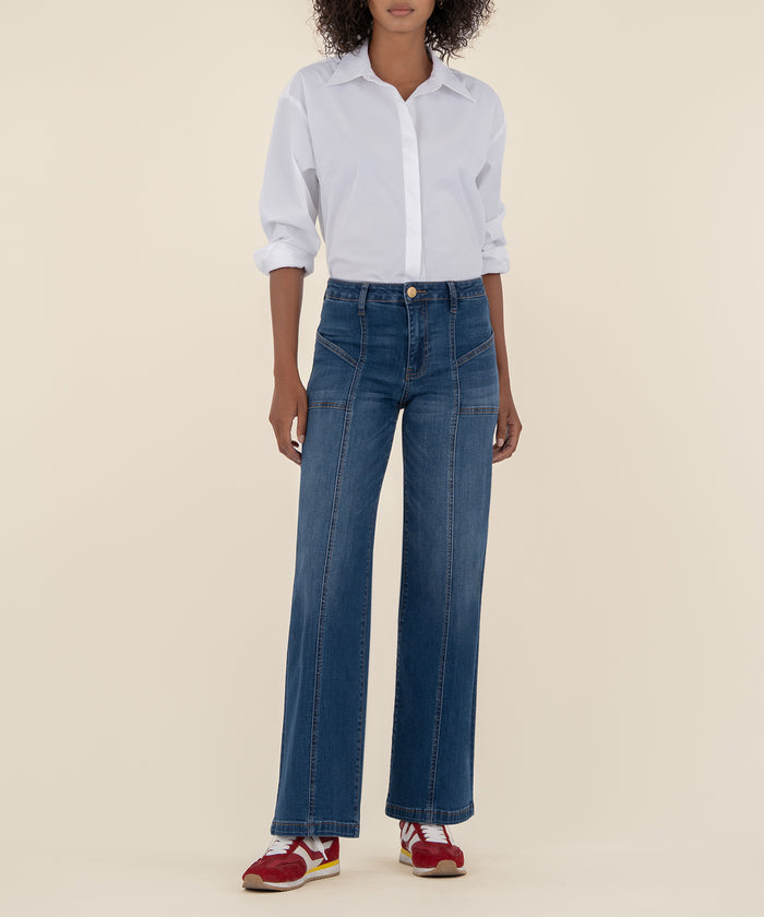 kut from the kloth Jean High Rise Wide Leg Petite