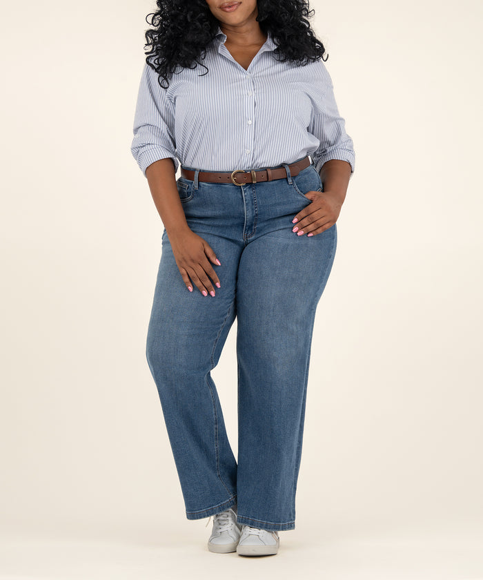 kut from the kloth Jean High Rise Wide Leg Plus