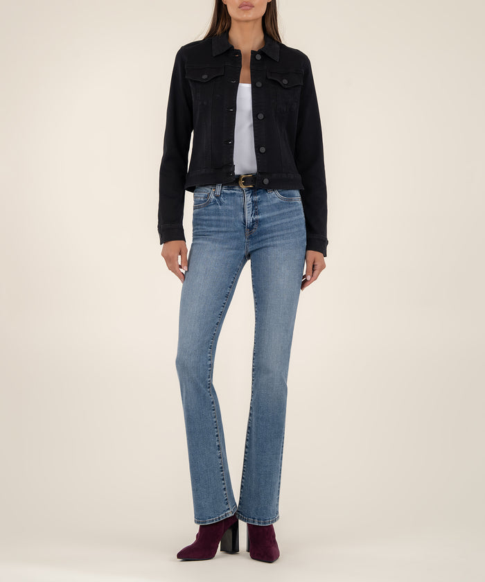 Kut From The Kloth Julia Crop Denim Jacket