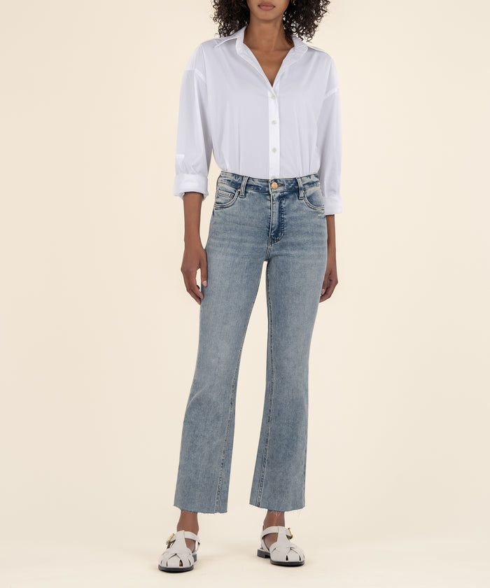 kut from the kloth Kelsey High Rise Ankle Flare