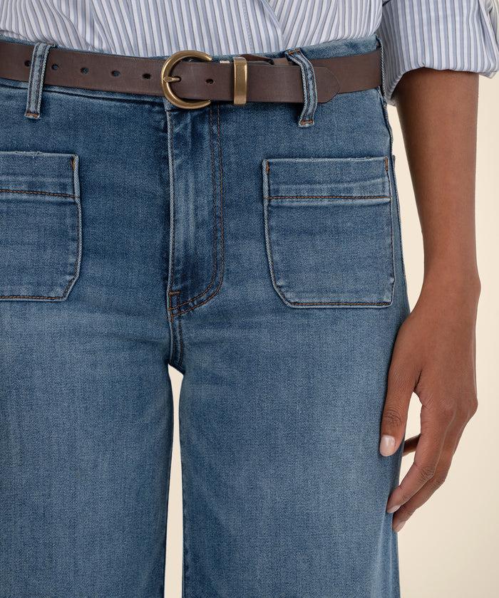 Kut From The Kloth Meg High Rise Wide Leg Petite