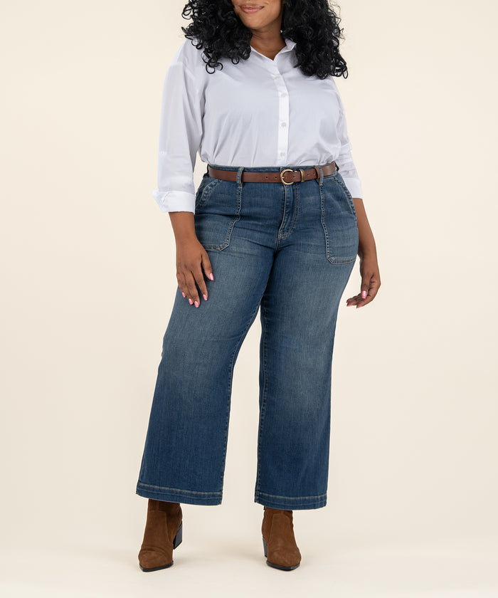 kut from the kloth Meg High Rise Wide Leg Plus