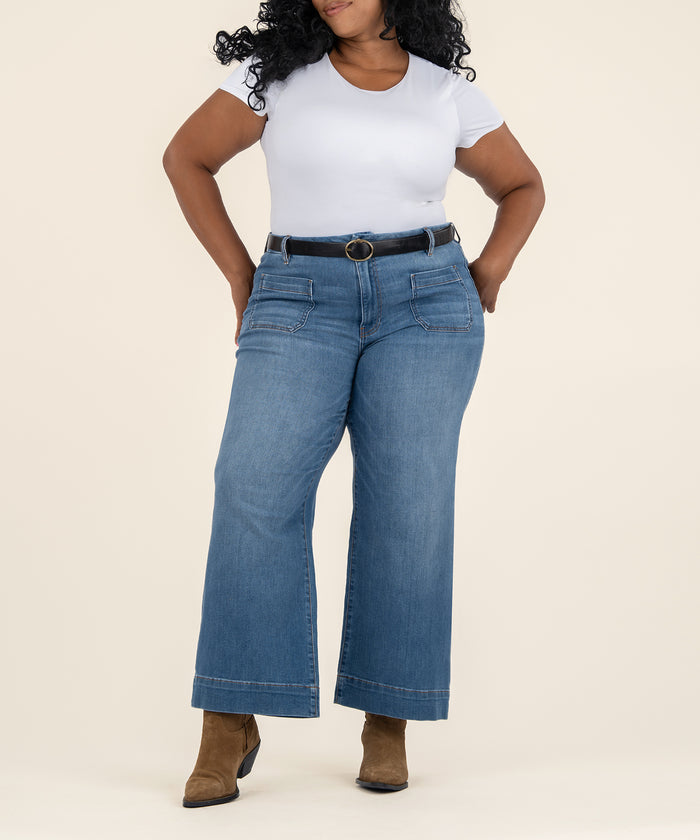 kut from the kloth Meg High Rise Wide Leg Plus