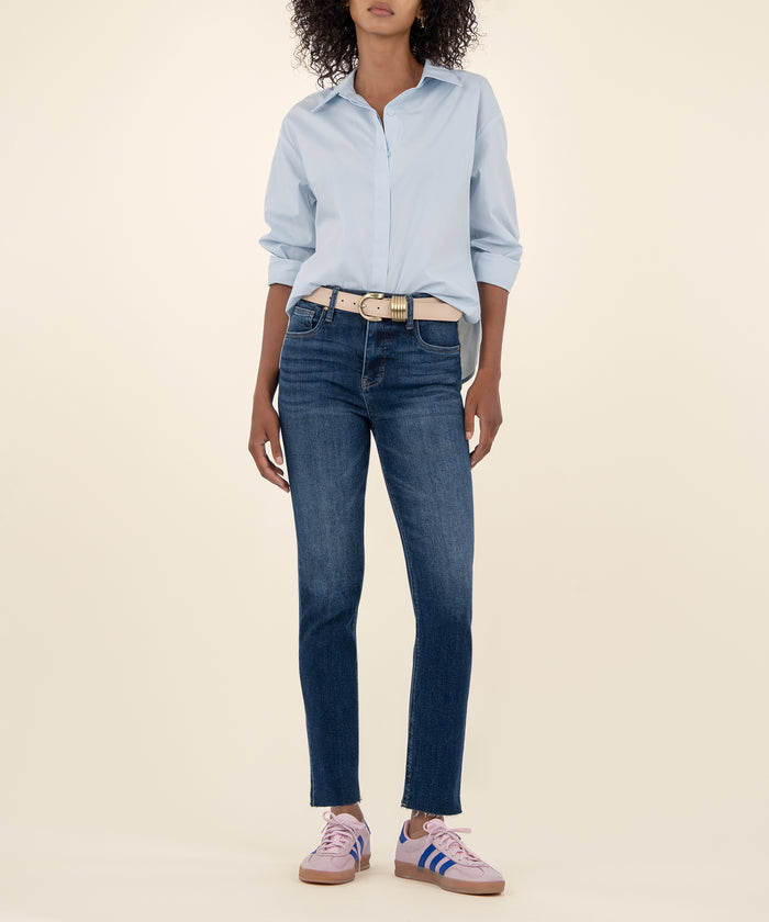 kut from the kloth Rachael High Rise Mom Jean Long