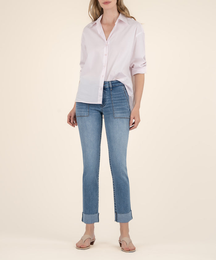 kut from the kloth Stevie Crop Straight Leg