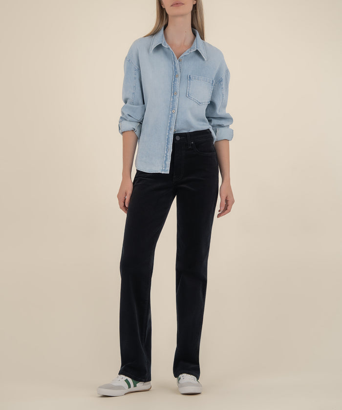 kut from the kloth Melissa Corduroy High Rise Straight Long