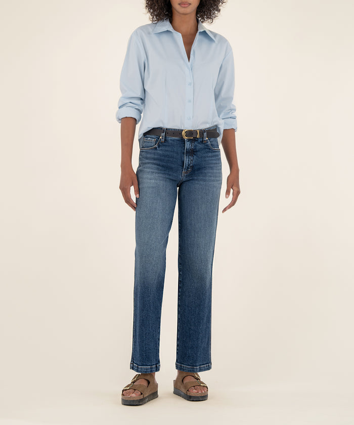 kut from the kloth Pattie High Rise Straight Leg Long Exclusive