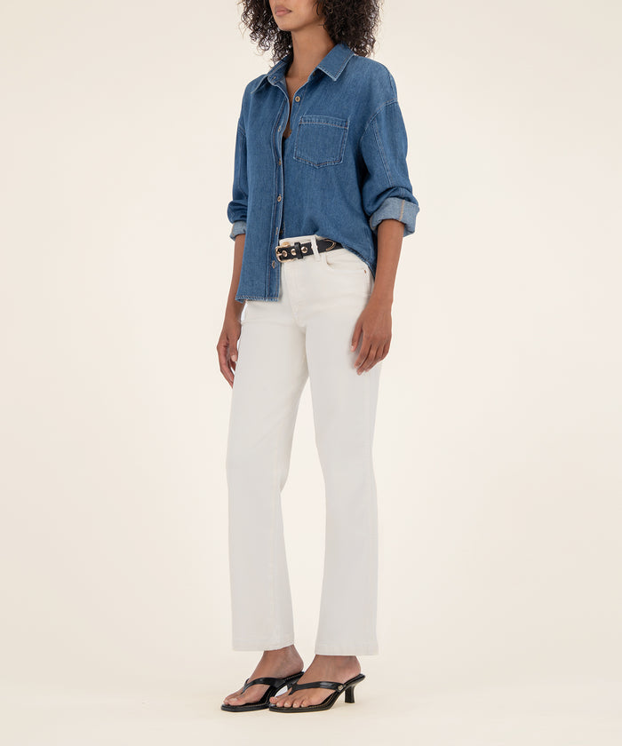 Kut From The Kloth Pattie High Rise Straight Leg Long Exclusive