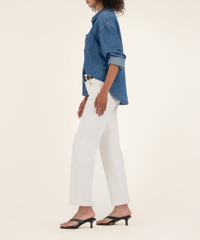 Kut From The Kloth Pattie High Rise Straight Leg Long Exclusive