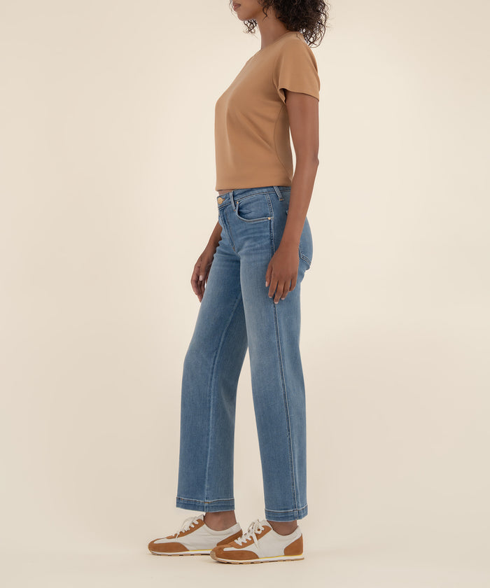 Kut From The Kloth Pattie Mid Rise Straight Leg Long Exclusive