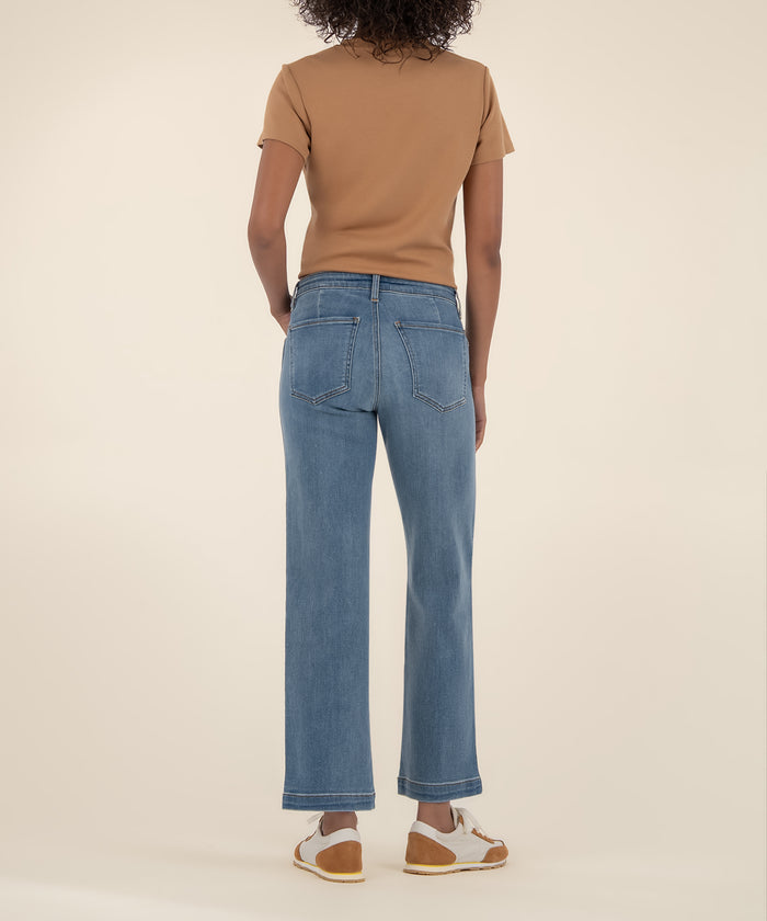 Kut From The Kloth Pattie Mid Rise Straight Leg Long Exclusive