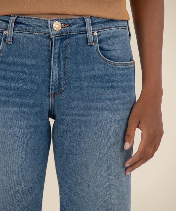 Kut From The Kloth Pattie Mid Rise Straight Leg Long Exclusive