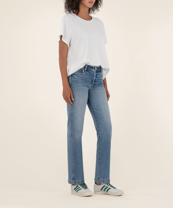 Kut From The Kloth Pattie Mid Rise Straight Long Exclusive