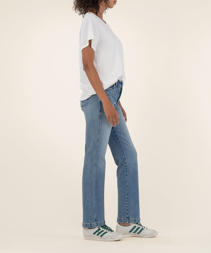 Kut From The Kloth Pattie Mid Rise Straight Long Exclusive