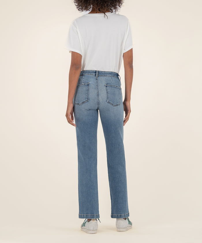 Kut From The Kloth Pattie Mid Rise Straight Long Exclusive