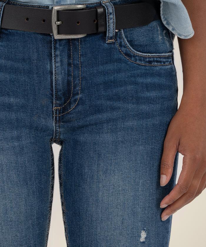 Kut From The Kloth Stevie Mid Rise Straight Leg Petite