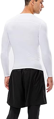 1/3 Pack Men's Compression Shirts Long Sleeve Athletic Workout Base Layer Quick Dry Fit Basketball Football Tops Undershirts