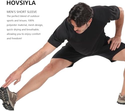 1/5 Pack Running Shirts Men Sport Tops Dry Fit Gym Wicking Athletic T Shirts Breathable Cool Workout Shirts