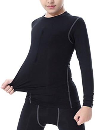 1 Or 3 Pack Youth Boys Compression Shirt Football Undershirt Long Sleeve Athletic Shirts Soccer Workout Baselayer