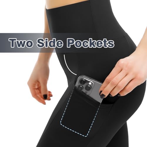 2 Pack Leggings With Pockets For Women High Waisted Soft Leggings For Yoga Gym