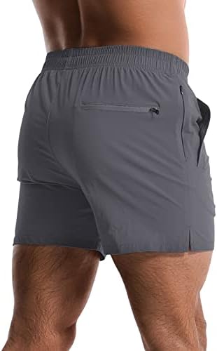 2 Pack Mens Athletic Shorts 5 Inch Quick Dry Gym Workout Shorts Men Lightweight Sports Running Shorts With Pockets