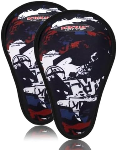 2-Pack Protective Athletic Soft Foam Cup Youth Sized Ages 7-11 Kids for Baseball Football Lacrosse（Black）