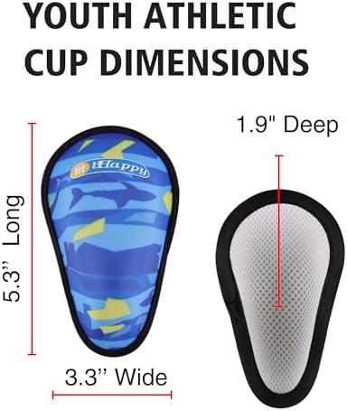 2-Pack Youth Soft Cup Boys Protective Athletic Supporter (Ages 7-12) For Baseball Football Hockey Lacrosse MMA