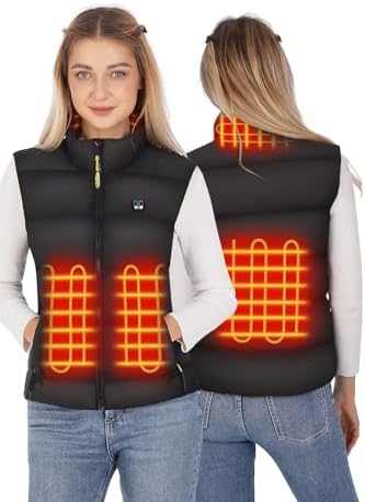 2025 “Space Suit”Heat Reflection Heated Vest for Women 10000mAh Battery Pack Included Composite Carbon Fiber Jacket