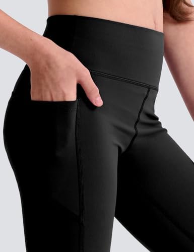 3 Pack Girls' Leggings With Pockets Ankle Length Athletic Yoga Pants For Kids Clothes