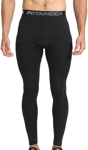 3 Pack Men's Compression Pants Athletic Tight Leggings Gym Base Layer Bottoms For Running Workout Sports