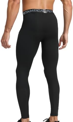 3 Pack Men's Compression Pants Athletic Tight Leggings Gym Base Layer Bottoms For Running Workout Sports