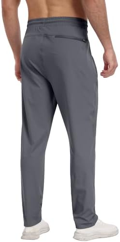 3 Pack Mens Athletic Sweatpants With Zipper Pockets Workout Gym Joggers Pants For Men Running Jogging Pants