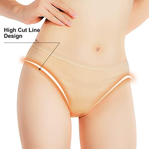 3 Packs Dance Underwear High Cut Ballets Dance Briefs Tan Gymnastic Short Pants