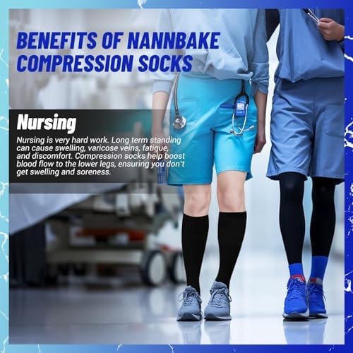 3 Pairs Compression Socks For Women & Men 15-20 MmHg Best Support For Cycling Athletic Hiking Running