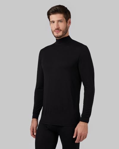 32 Degrees Heat Men's Lightweight Mock Base Layer Thermal Top Form Fitting Long Sleeve 4-Way Stretch