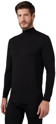 32 Degrees Heat Men's Lightweight Mock Base Layer Thermal Top Form Fitting Long Sleeve 4-Way Stretch