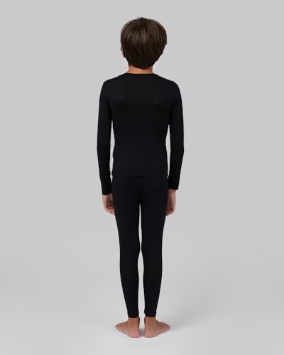 32 Degrees Heat Unisex Kids 2 Piece Baselayer Long Sleeve Crew Neck & Legging Set 4-Way Stretch Form Fitting Thermal