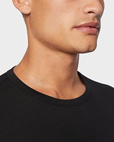 32 Degrees Men's Lightweight Baselayer Crew Top Long Sleeve Form Fitting 4-Way Stretch Thermal