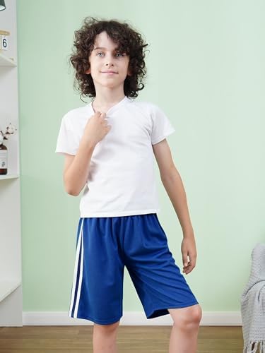 5 Pack Boys Shorts Boys Athletic Basketball Mesh Kids Soccer Gym Shorts Clothes Quick Dry Active Sports Shorts