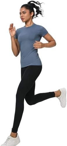 5-Pack Women's Compression Shirts Short Sleeve Workout Tops Athletic Baselayer Quick Dry Gym Yoga Running T-Shirt