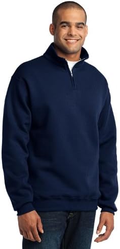 50/50 Blend Quarter-Zip Cadet Collar Sweatshirt By Jerzees