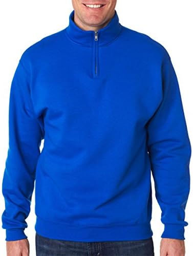 50/50 Blend Quarter-Zip Cadet Collar Sweatshirt by Jerzees