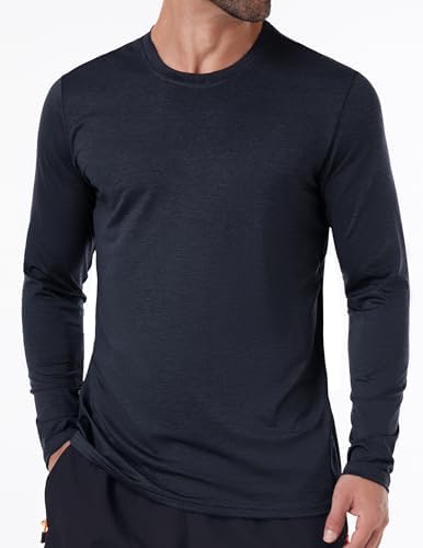 6 Pack Men's Quick Dry Long Sleeve Shirts UPF 50+ UV Sun Protection SPF Shirt Moisture Wicking T-Shirt For Casual Workout