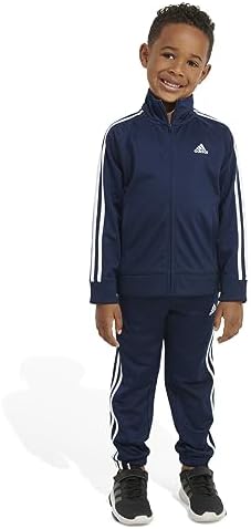 Adidas Boys Tricot Tracksuit Jacket Jogger Pant Set