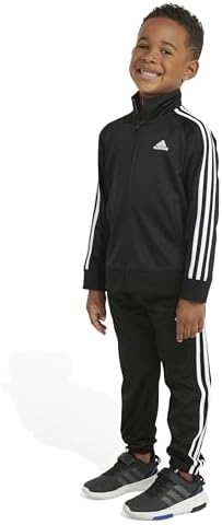 Adidas Boys Tricot Tracksuit Jacket Jogger Pant Set
