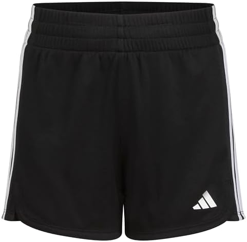 adidas Girls' 3-Stripes Mesh Shorts
