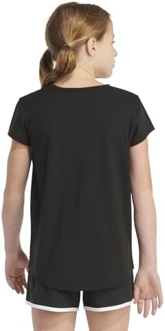 Adidas Girls' Short Sleeve Cotton Essential T-Shirt Top