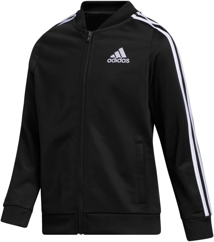 Adidas Girls' Zip Front Tricot Bomber Jacket
