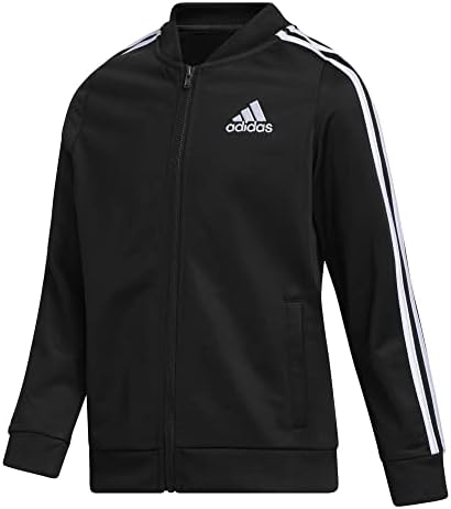 adidas Girls' Zip Front Tricot Bomber Jacket