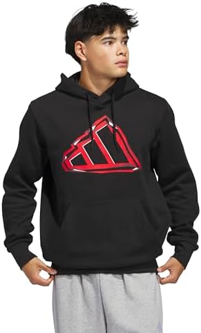 Adidas Men's Big Logo Graphic Hoodie